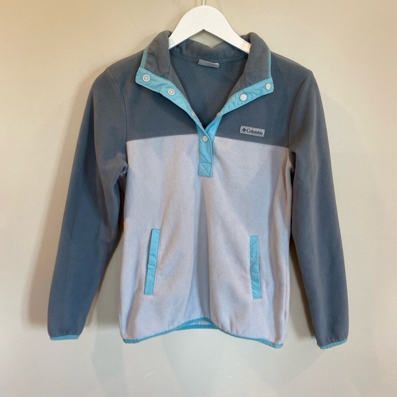 Columbia Benton Springs Fleece Pullover 1/2 Snap Syncilla Pockets Womens XS - Picture 1 of 4